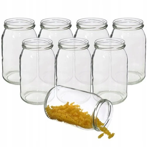 Glazen pot voor bereidingen 900 ml 8 stuks