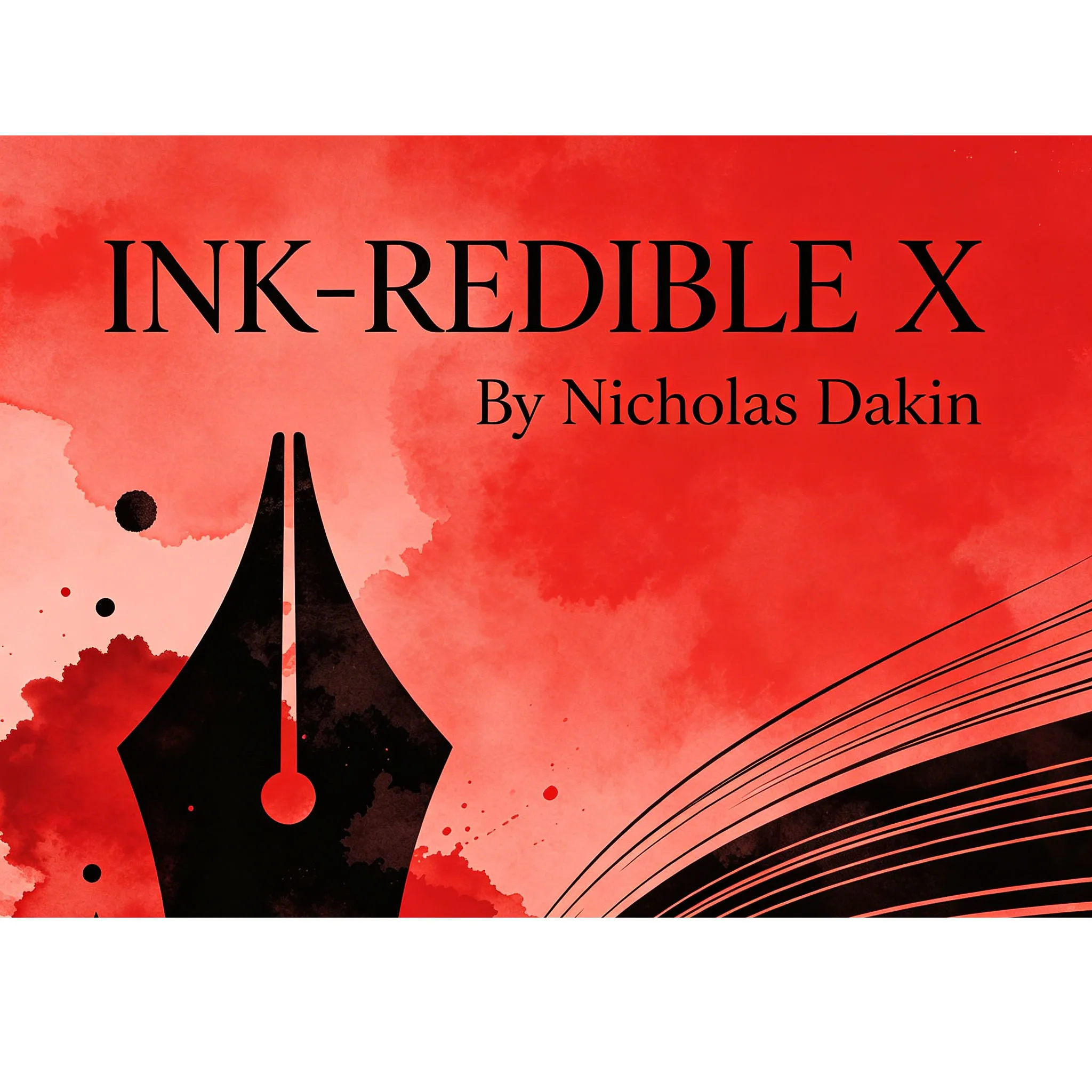 

Ink-Redible X от Николаса Дакина: Фокус с движущейся карточкой, магия крупным планом, уличная магия, реквизит для фокусников