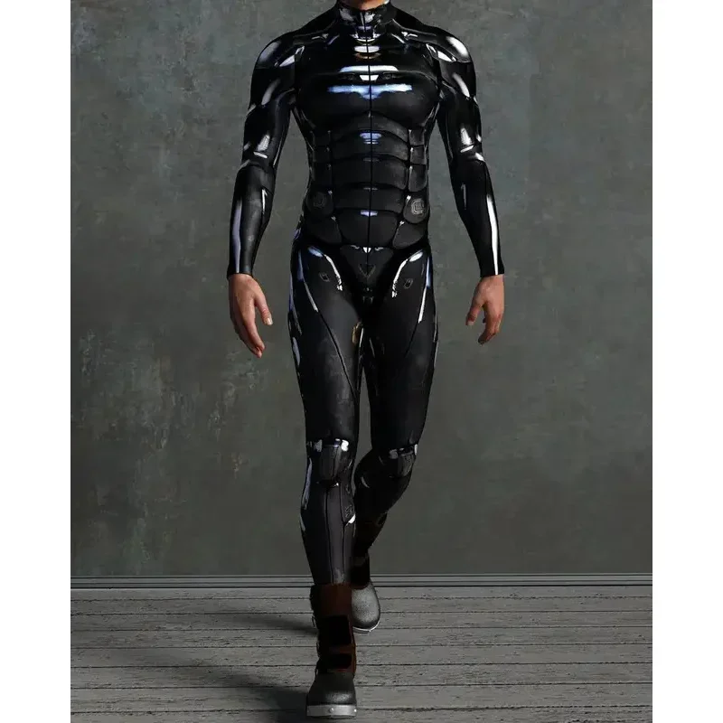 ベアハウス AA 男性女性サイバーパンク機械鎧ジャンプスーツハロウィンパーティーコスプレスカルスチームパンク衣装 Elas 新 2025 WKD001