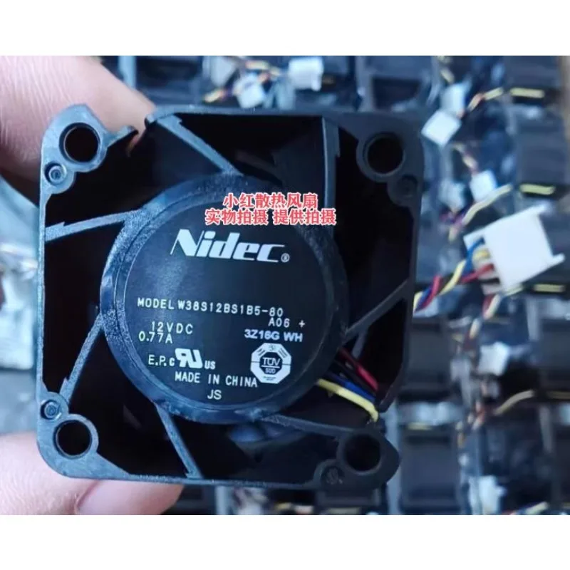 

New Cooler Fan for NIDEC W38S12BS1B5-57A06 12V 0.77A 3828 3.8CM Power cooling fan 38X38X28MM