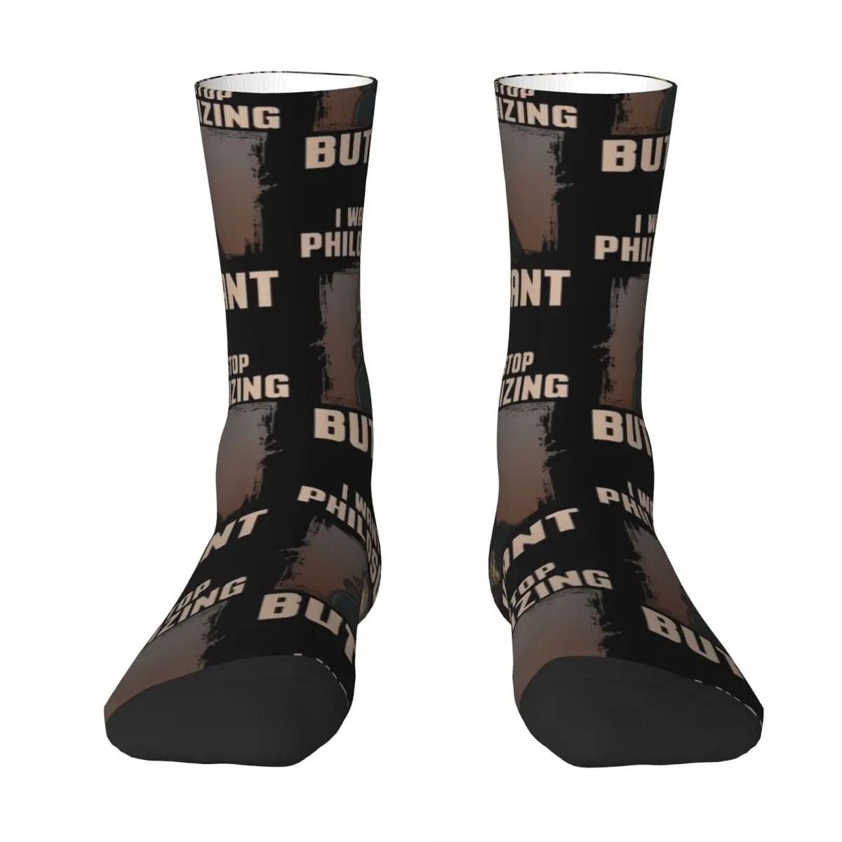 

But I Kant stop philosophizing Socks funny sock hockey Running Designer Man Socks Women's