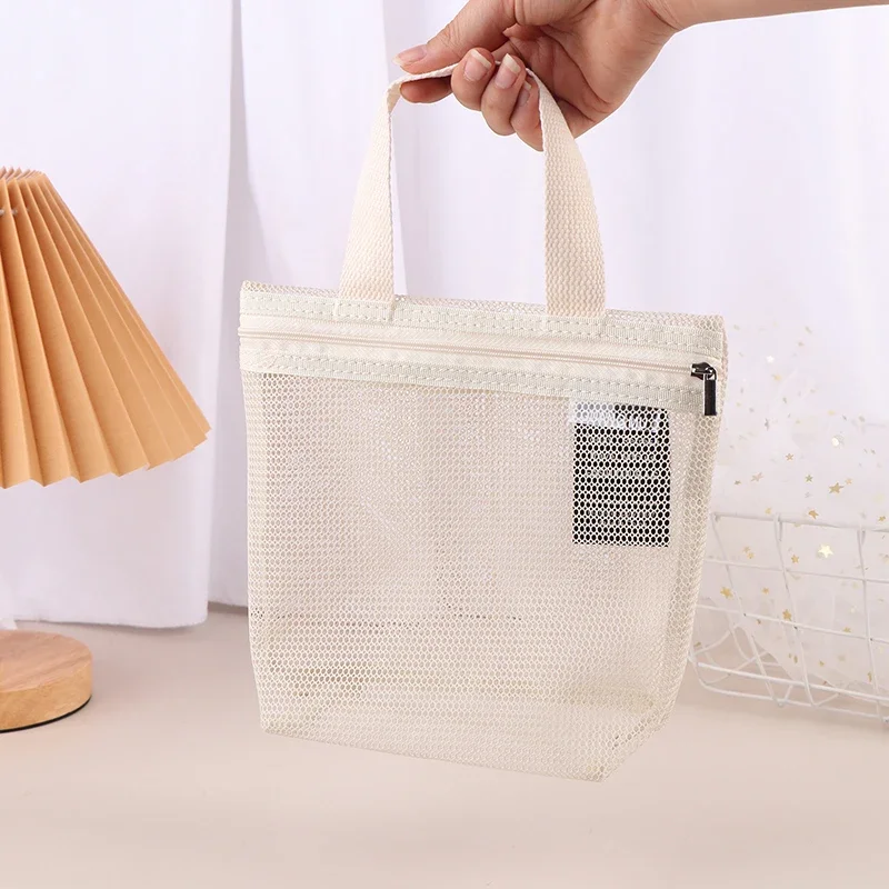 شبكة ماكياج أدوات الزينة تخزين أكياس حقائب اليد المحمولة السفر غسل الجسم دش أدوات المنظم معلقة منظم أدوات التجميل الحقيبة #4