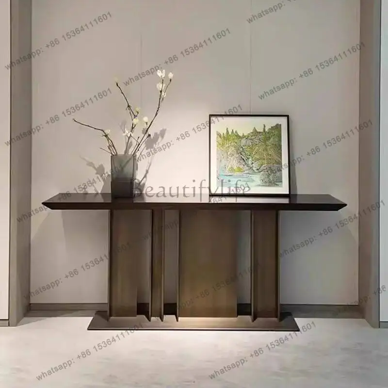 Entrance table light luxury against the wall Entrance table simple decoration end scene
