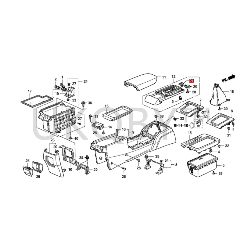 83419-SDA-A01 83418-SDA-A01 Suitable for Ho nd a Ac co rd Central armrest box handle lock plate buckle lock buckle