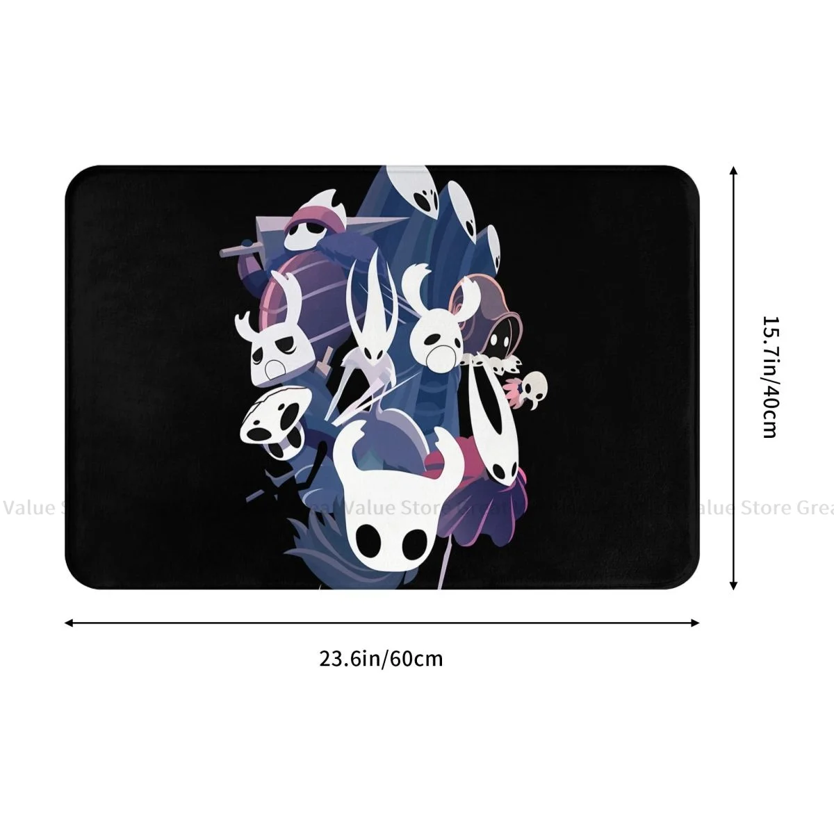 Hollow Knight Game Bathroom Mat Art All Characters Doormat Living Room Carpet Balcony Rug Home Decor