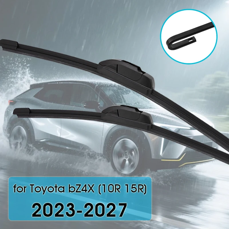 

For Toyota bZ4X (10R 15R) 2023-2027 All Model Car Wiper Blade Front Wipers Fit U Hook Arm Windscreen Auto KAWOO Wiper Blades