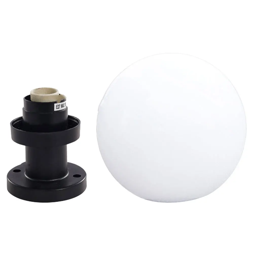 

Acrylic Round Ball Lampshade 15cm Post Light for Outdoor Garden Fence Deck Porch Yard Solar Lighting Durable Plastic