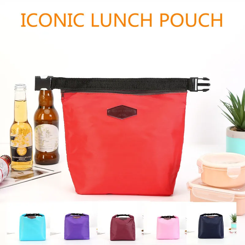 Portable Thermal Insulated Lunch Bag Cooler Lunchbox Storage Bag Waterproof Women Carry Picinic Food Tote Insulation Bento Bag