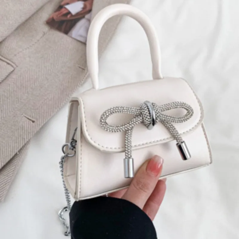 Bow Shoulder Bag Tie New Handheld Small Popular Chain Crossbody Casual Handbag For Woman High-Quality Messenger Versatile Luxury