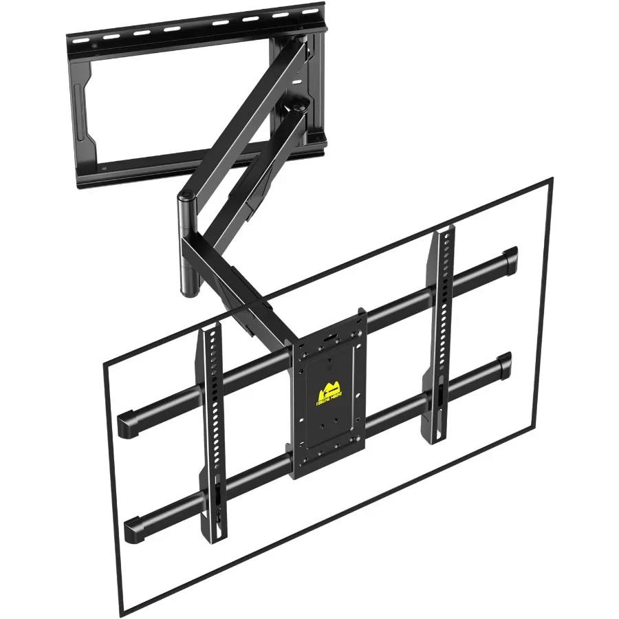 

Угловое крепление для телевизора с длинным кронштейном для большинства плоских и изогнутых телевизоров диаметром 3775 дюймов. Удлинительное настенное крепление с функцией поворота и наклона.
