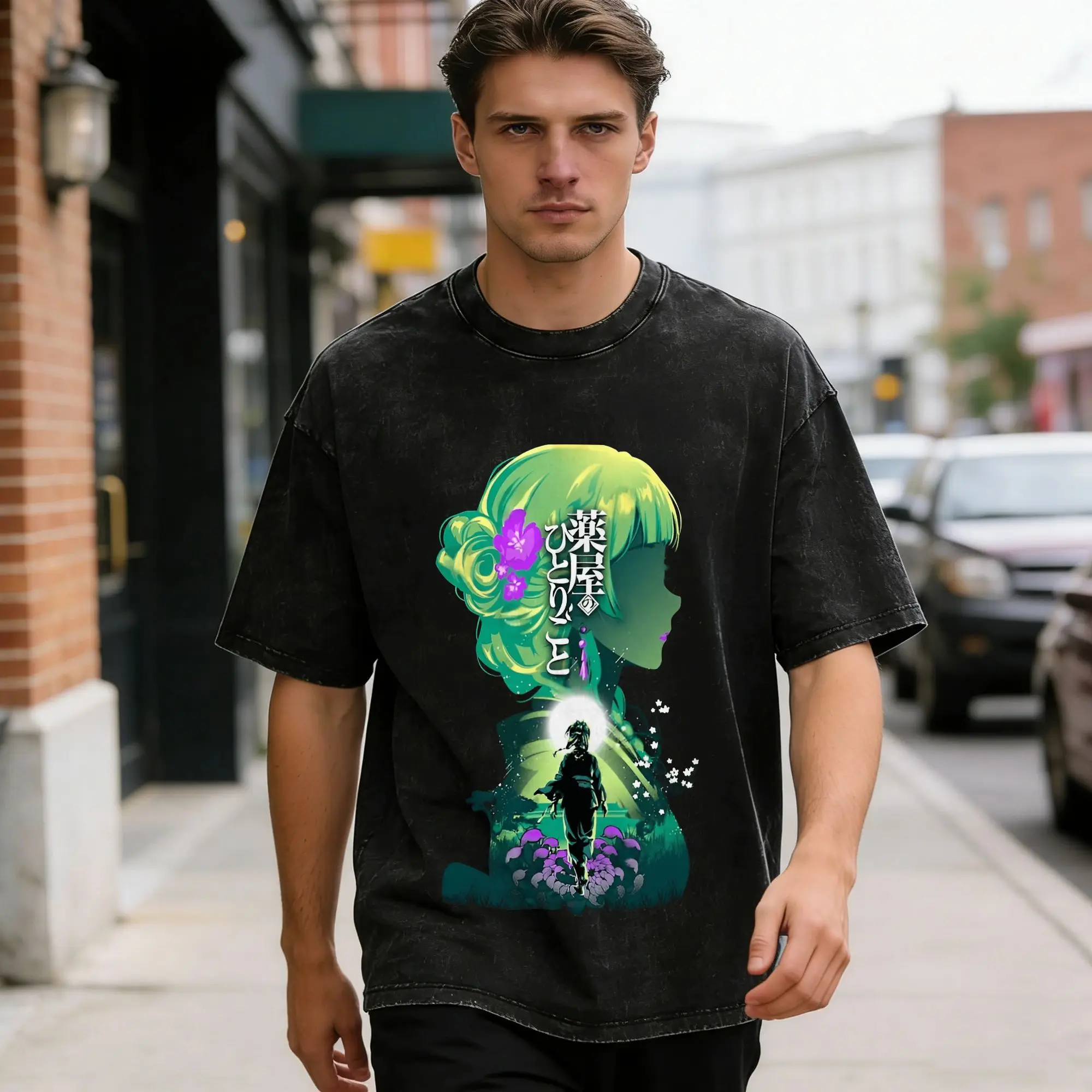 Men's Cartoon Maomao T Shirts Kusuriya No Hitorigoto Clothes Summer Streetwear Short Sleeves O Neck Hip Hop Casual T Shirt Cheap