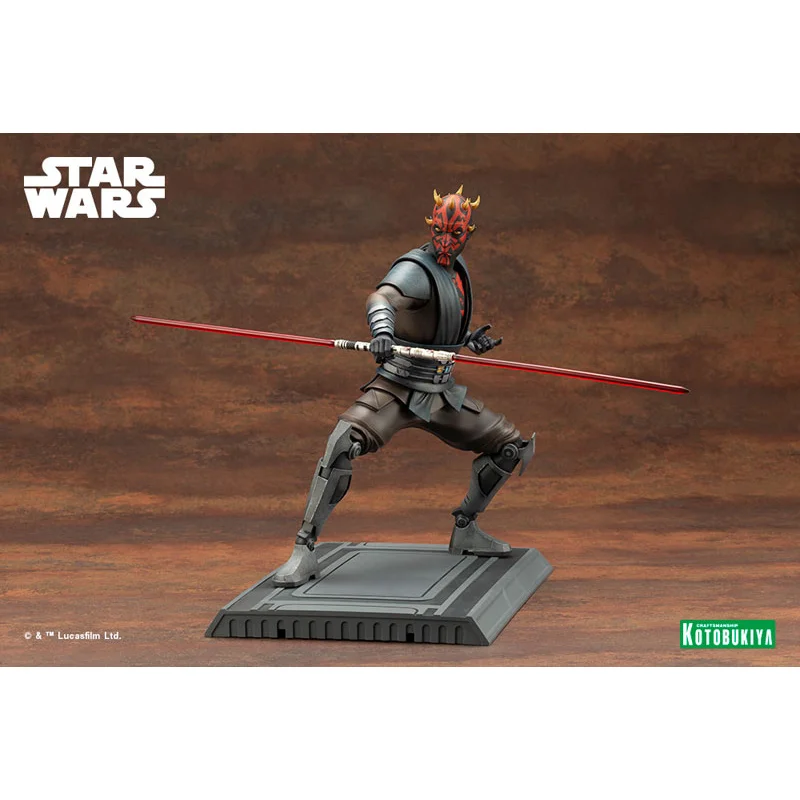 KOTOBUKIYA Star Wars Clone Wars ARTFX Darth Mall Clone Wars Edition 1/7 Anime Figure Action Model Collectible Toys Gift