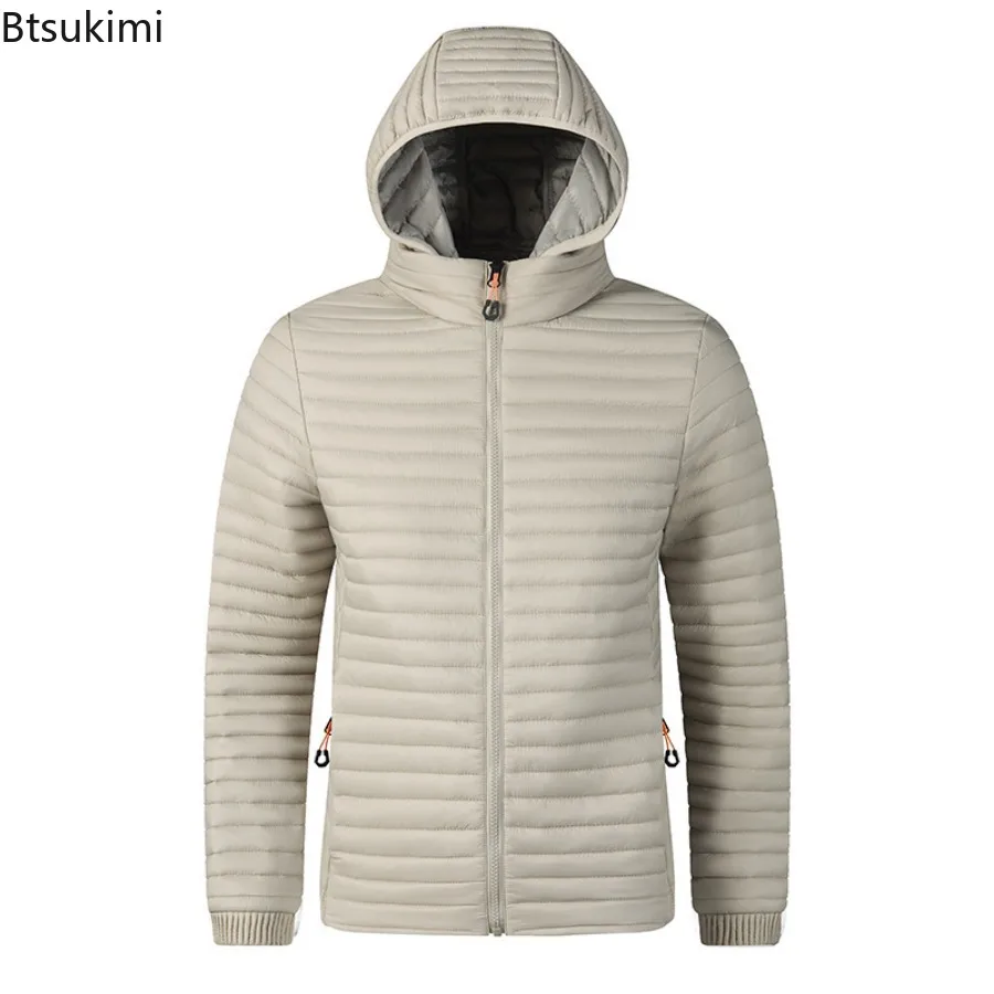 Autumn Winter Men's Outdoor Hiking Cotton-padded Jackets Sports Casual Hooded Waterproof Warm Parkas Windproof Down Cotton Coats