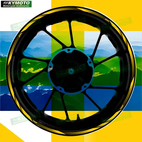 For HONDA NSR motorcycle accessories 17 inch front and rear wheel hub stickers fairing reflective stickers decoration