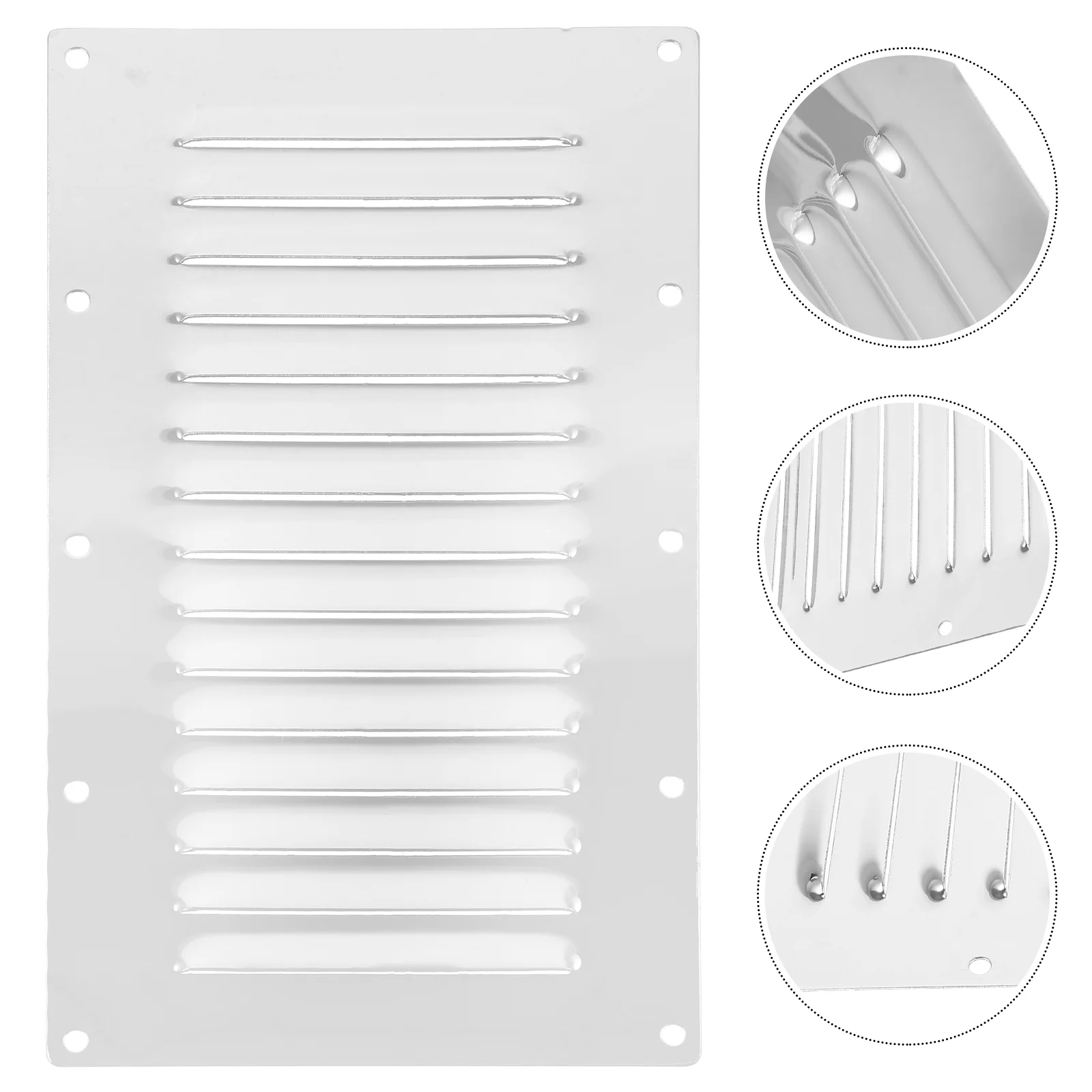 

Yacht Ventilation Panel Rectangle Boat Air Vents for Deflector Stainless Steel Replacement Grille Exhaust Cover Covers