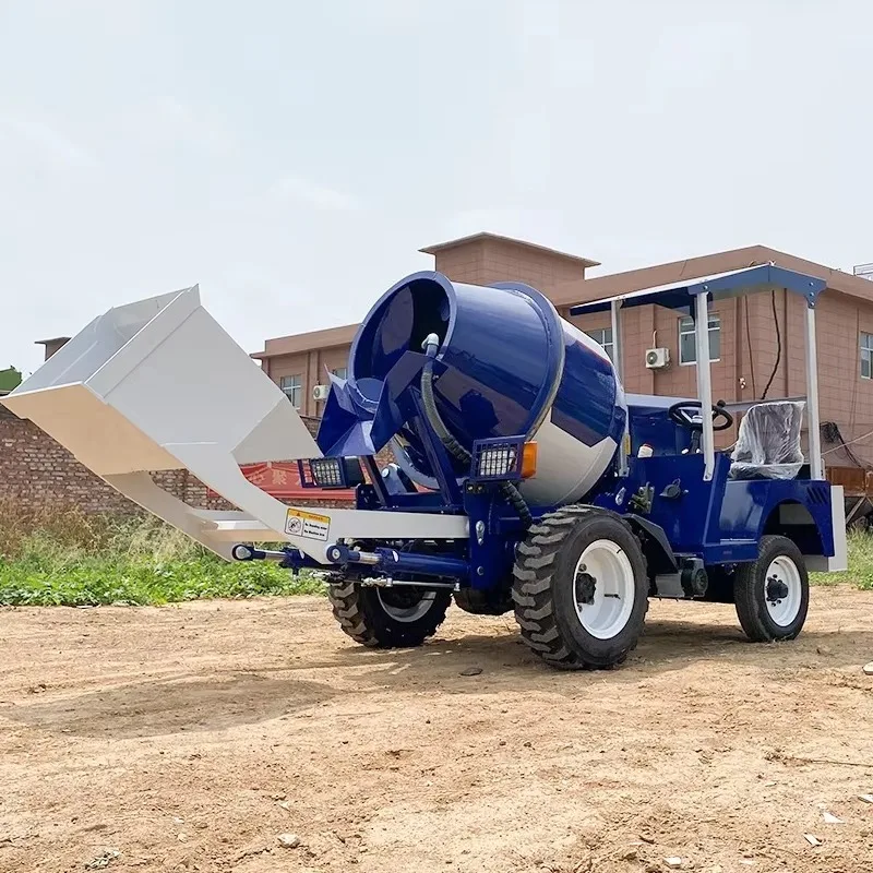 All Terrain Self Loading Concrete Mixer Truck 4WD Mobile Cement Mixing Machine for Construction and Infrastructure
