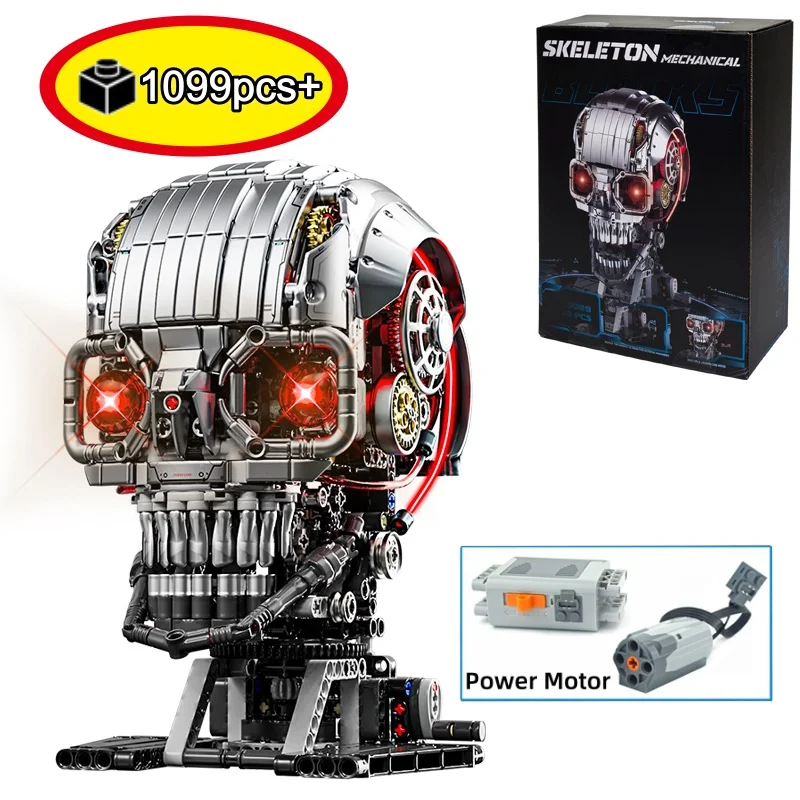 

Механический конструктор-скелет с подсветкой и подвижными частями, набор с мотором, DIY-модель для настольного декора, подарок на день рождения для детей