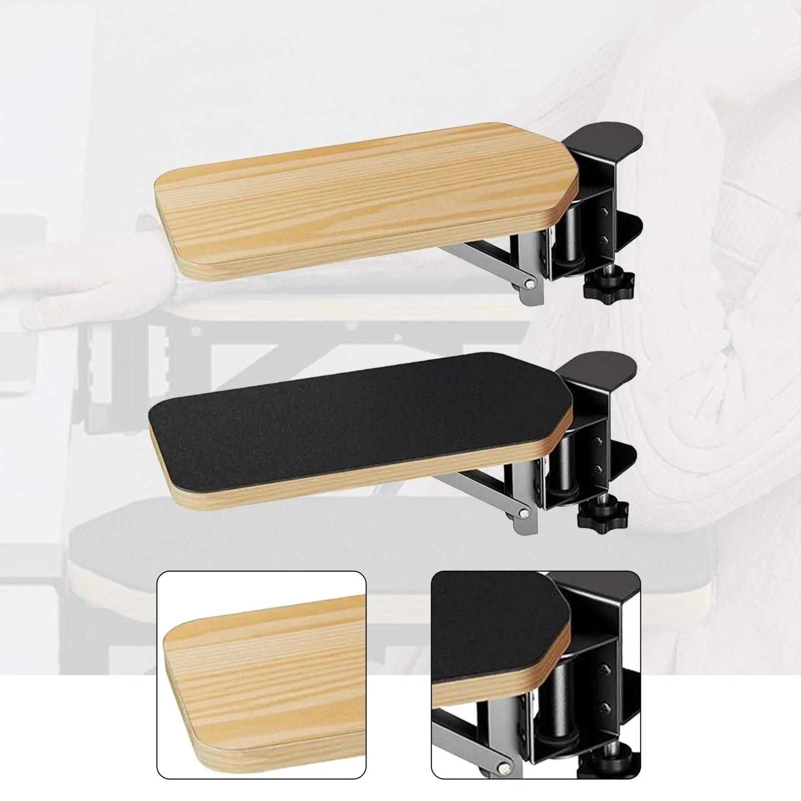 Computer Arm Rest Arm Holder for Home and Office Table Extension Elbow Cushion Chairs Armrest Board Forearm Rest Support Pad