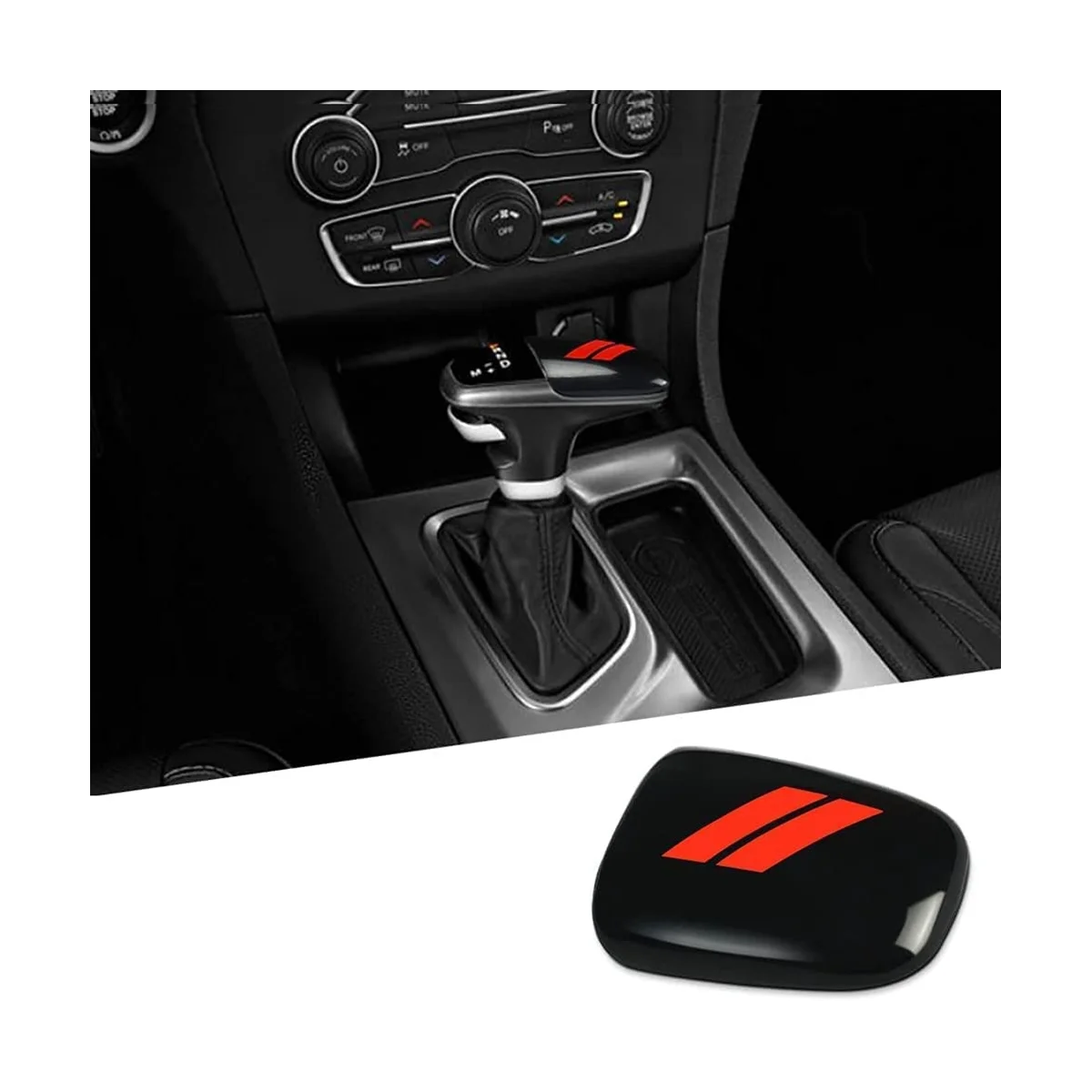 Gear Shift Knob Trim Accessories for Dodge Charger Challenger 2015-2022 Durango 2016-2023 Interior Decoration