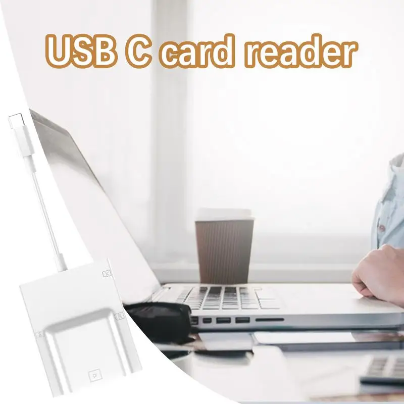 4-in-1 Memory Card Reader Adapter For Phone Computer Camera USB C Card Reader Data Converter High Speed Memory Card Reader