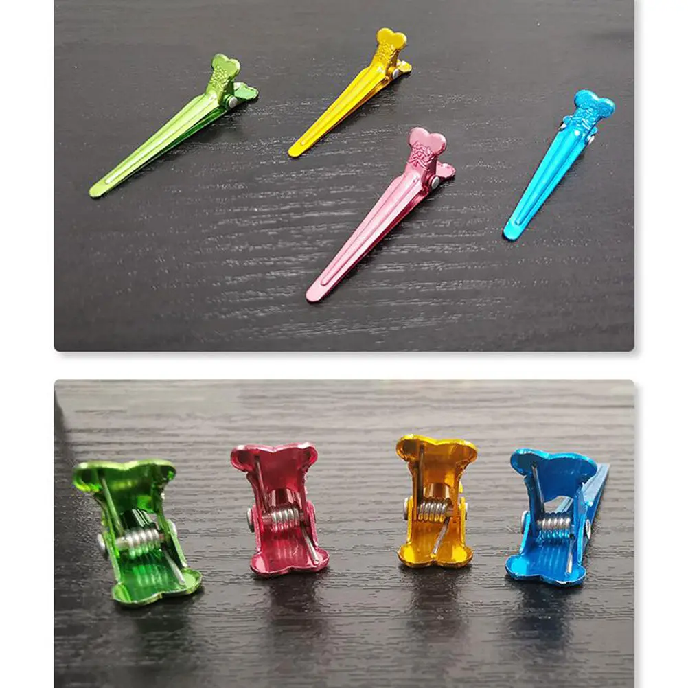 50Pcs Aluminum Hair Clips Salon Positioning Clips Small Duck Mouth Strong Hold Hair Accessories for Women Professional and