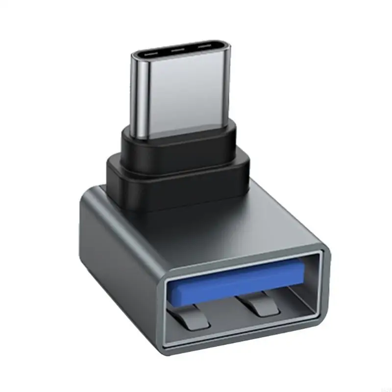 462E 90 Degree Right Angled USB3.0 Female to Type C Male Extension Adapter for Laptop Chargers OTG Extension Converter