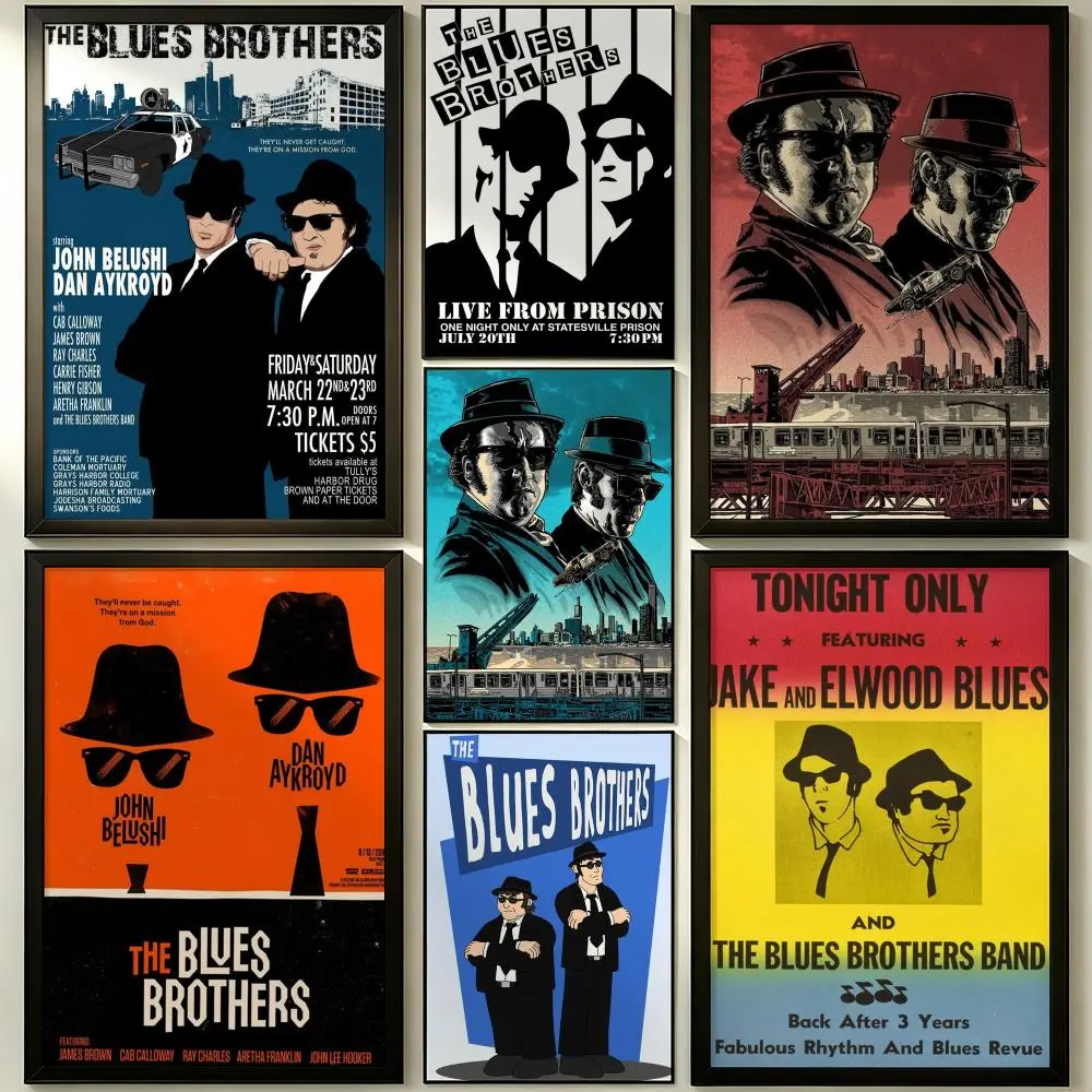 movie The Blues Brothers Poster HD Poster Sophisticated Modern Aesthetic Wall Art For Living Room Bedroom Office Cafe Decor