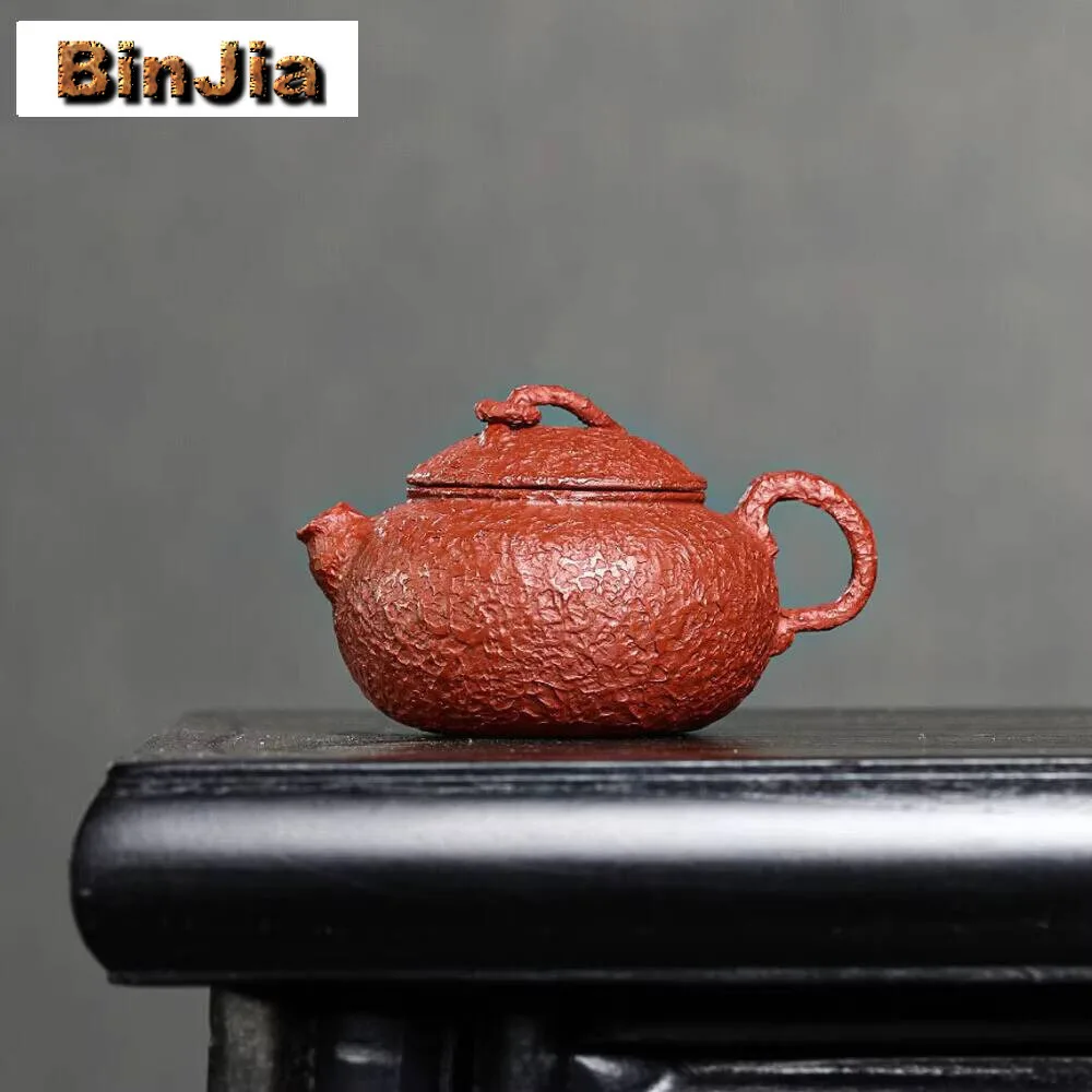 

100Ml Handmade Yixing Purple Clay Teapot Dahongpao Ball Hole Filter Tea Pot Raw Ore Zisha Kettle Home Beauty Infuser Gifts