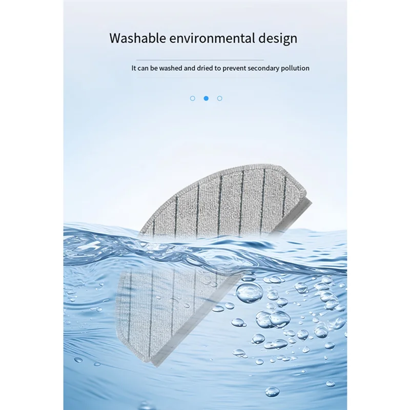 A66T-Ecovacs X1/N20/T10/T10 ターボロボット掃除機アクセサリーモップパッド用交換モップクロス