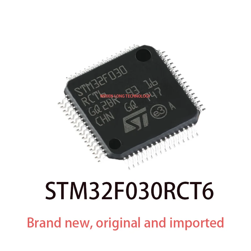 New Original STM32F030RCT6 LQFP-64 ARM Cortex-M0 32-bit microcontroller MCU