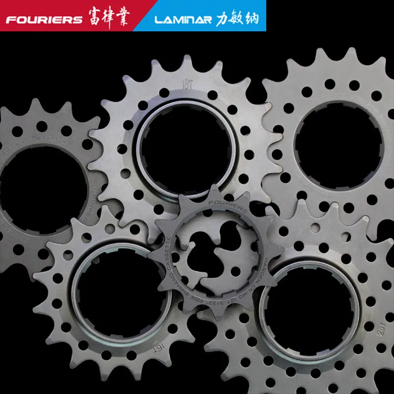 FOURIERS FIXED-GEAR CHAINRING Single Speed Cassette Hub Cog and Spacer 12-23T