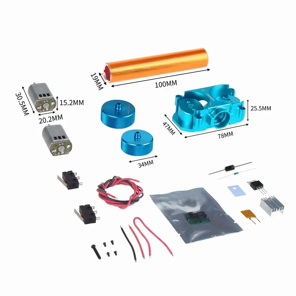 Worker Upgrade Flywheel Motor kits Blue Diamond Pattern for NERF N-Strike Elite Infinus