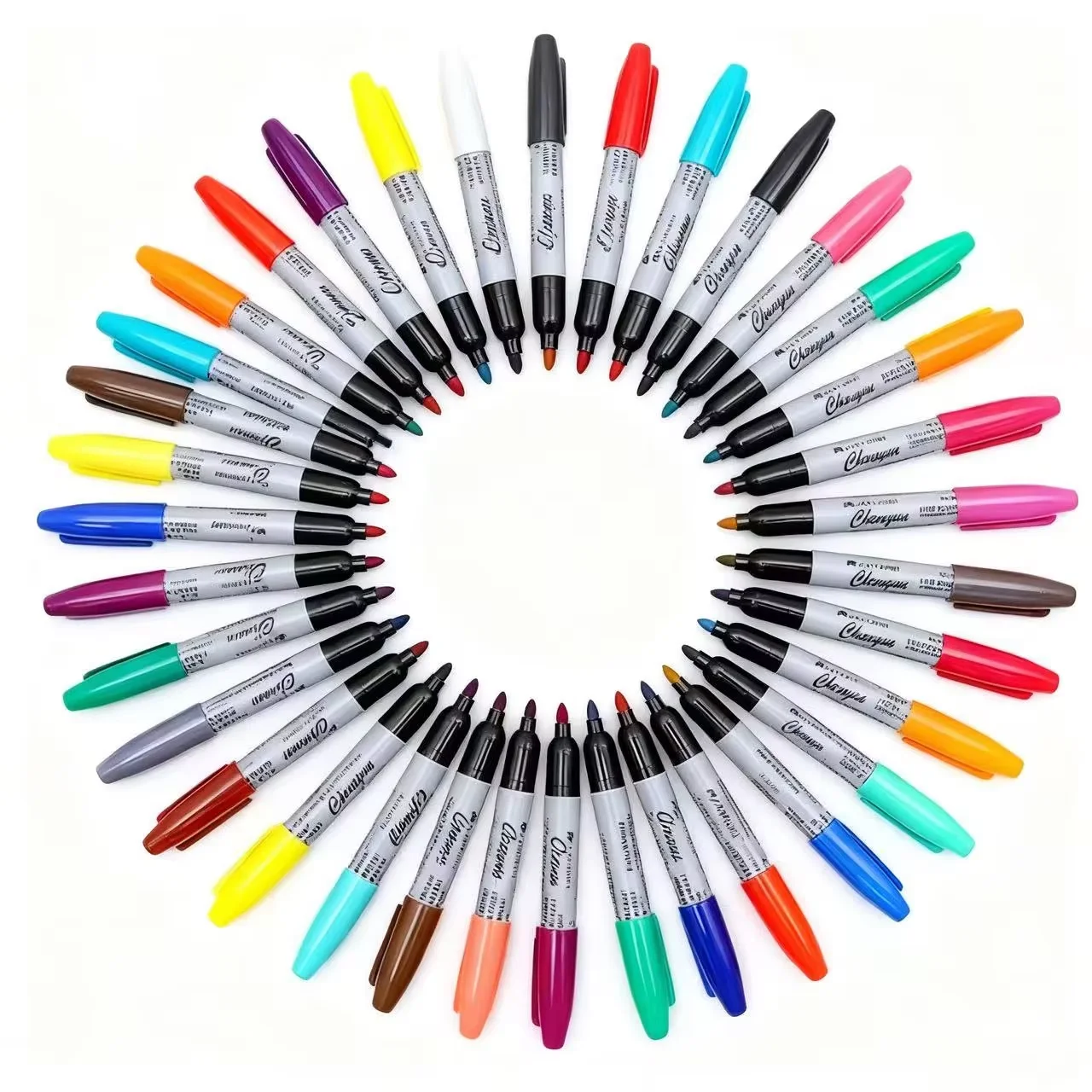 60pcs Fine Point Permanent Markers, perfect for Classroom, Office, Durable and Long-Lasting.