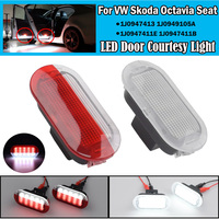 2X LED Courtesy Lamp Door Light White light For VW Golf Beetle Cabrio Jetta Bora Polo Sharan Vento Touran Skoda Octavia Seat