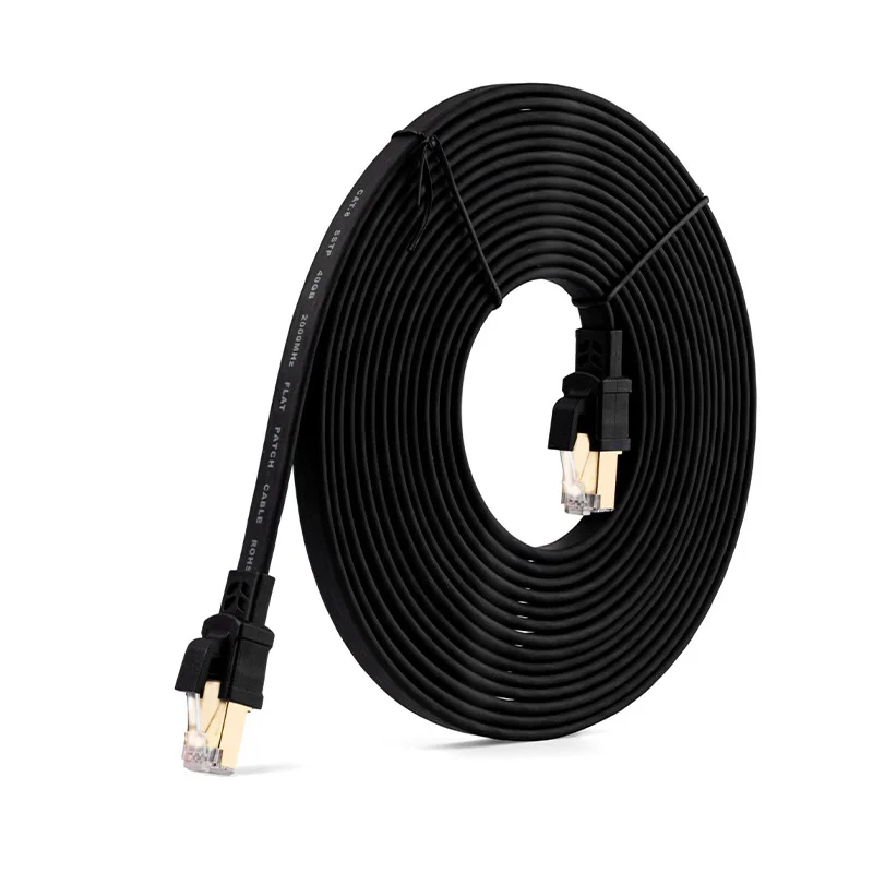 40Gbps 2000MHz Cat8 Ethernet Cable Flat Rj45 Network Cable Cat 8 Computer Laptop Network Router Switch Cable 20m 15m 10m 3m 2m 1