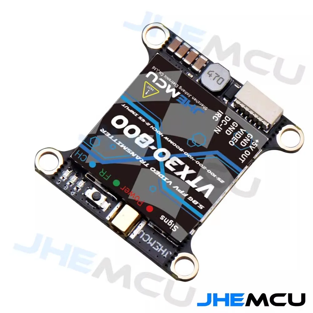 Jhemcu vtx30-0. 5 800g 40ch Pitmode 25mw 5,8 mw 200mw 400mw 800mw einstellbar vtx 2-6s 30x30mm für rc fpv Racing Freestyle Drohne