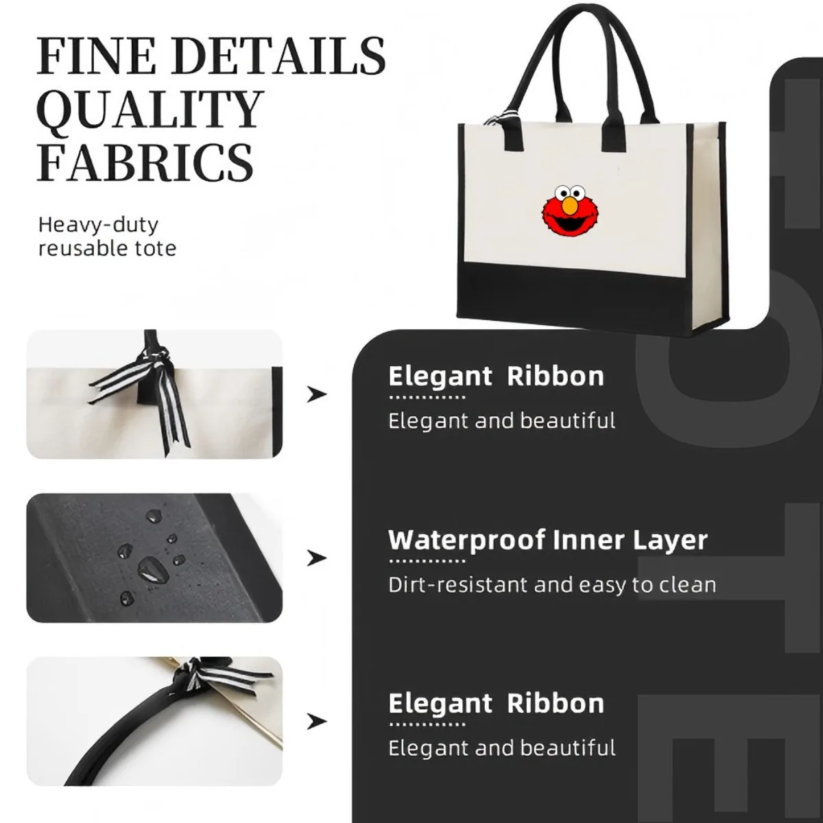 Amon (2) 2026 وصول جديد موضة عملية واسعة قابلة لإعادة الاستخدام حمل حقيبة نمط طباعة 2 لهجة الثقيلة حقيبة كتف كبيرة ل Al