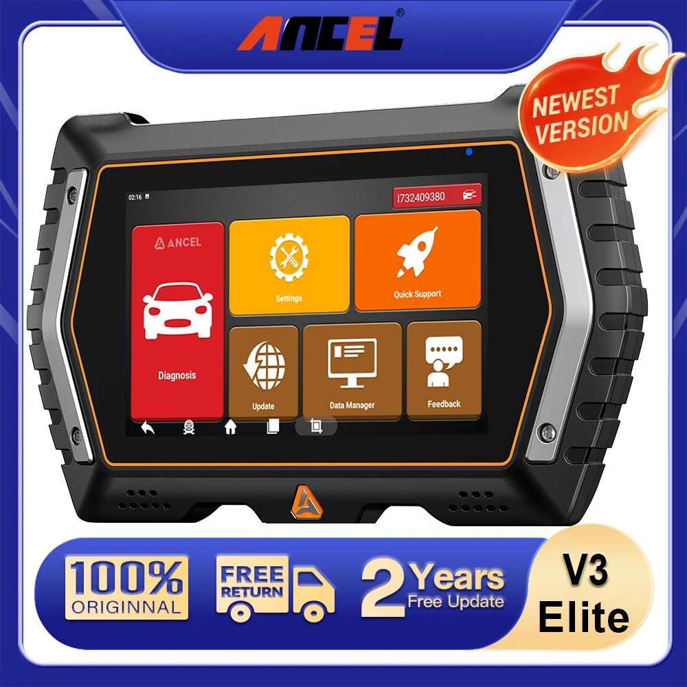 

2025 OBDII Full fuctions Diagnostic Tools ANCEL V3 ELITE For BMW with 40+ Special Fuctions Oil reset ABS SAS DPF OBD2 Scan Tool