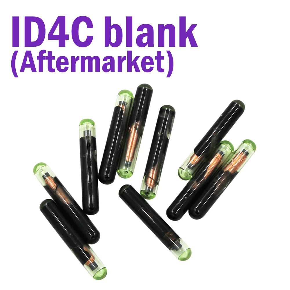 

10 pcs ID4C 40bit Blank Auto Transponder Chip Big Glass Tube Aftermarket Chip Car Accessories