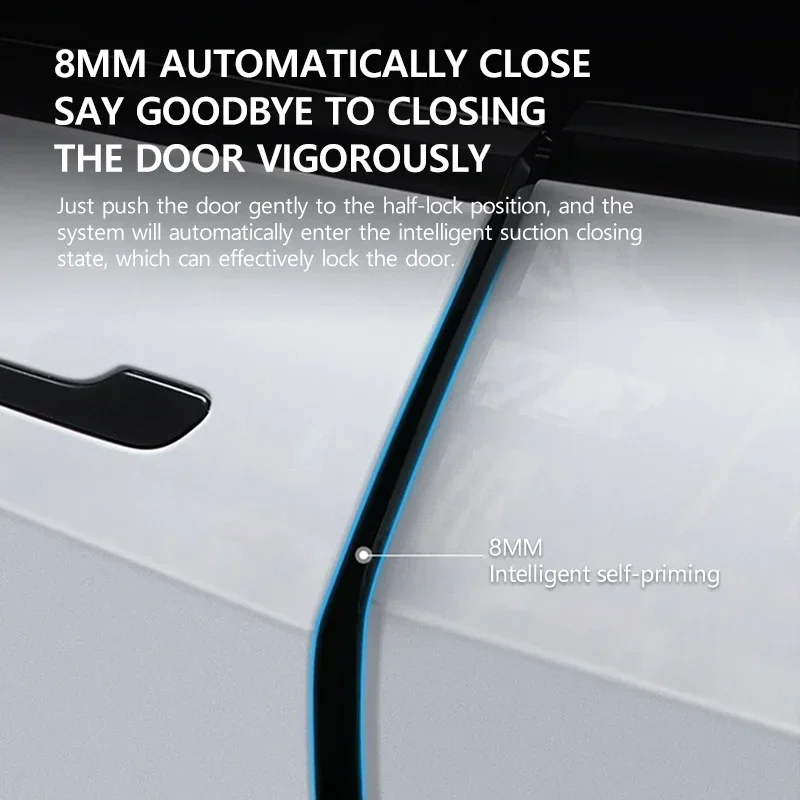 Soft Closing for Tesla Model Y 3 2016-2024 Highland 4-Door Anti Pinch Smart Auto Electric Suction Door Lock Closing Opening