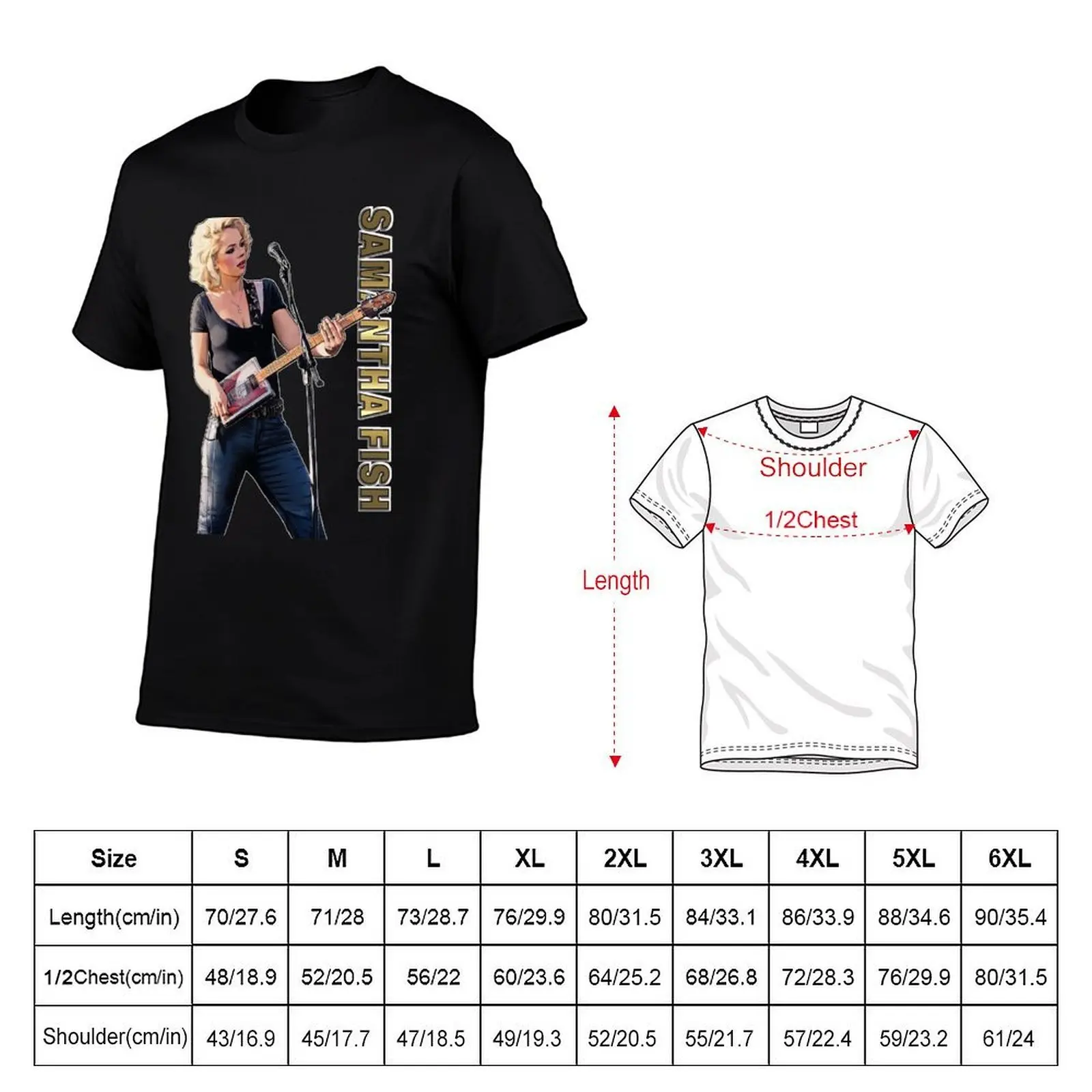 Samantha Fish Cigar Box Guitar T-Shirt man clothes Aesthetic clothing oversized t shirt men