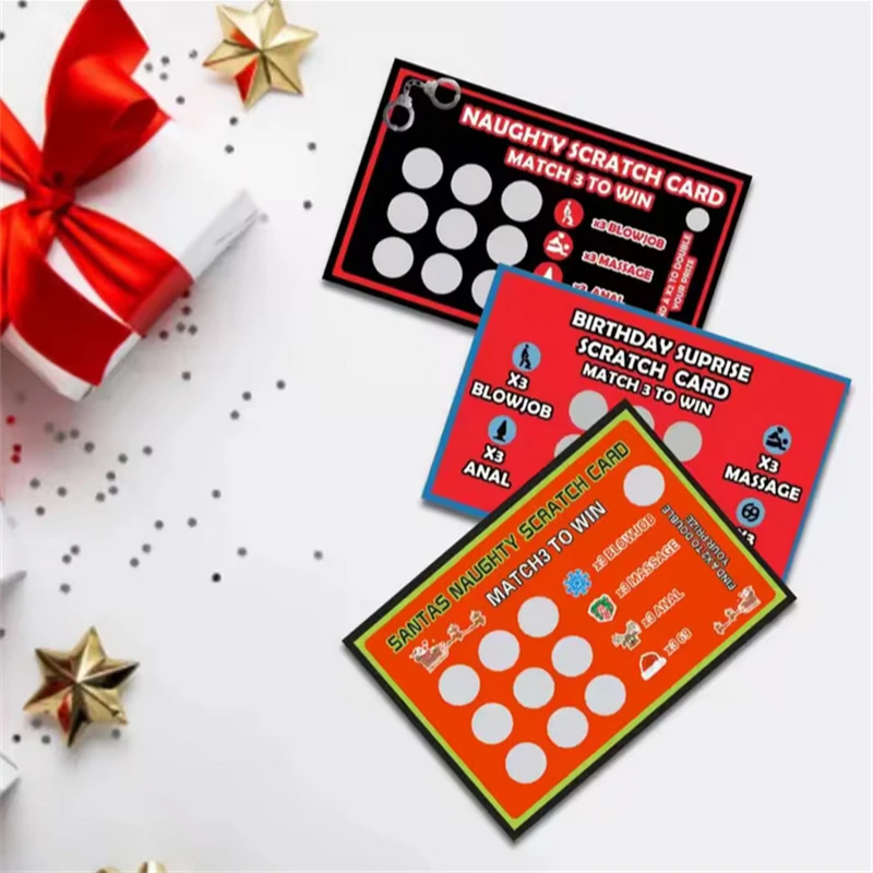 1 Sheets Convenient Lightweight Multicolor Sex Scratch Card Inspirational Body Language Sexy Position Card