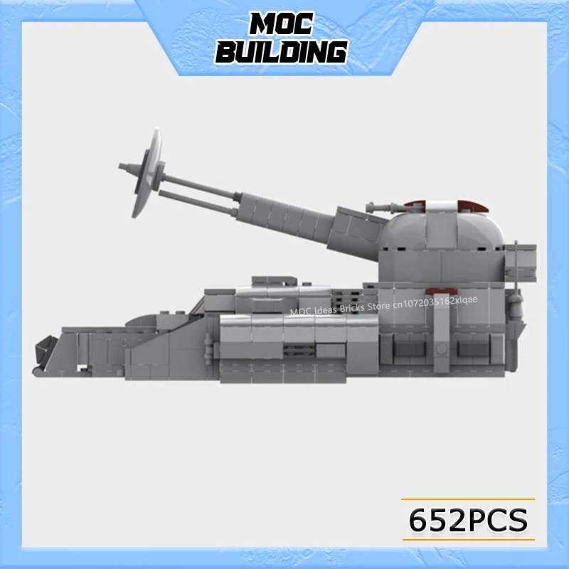 MOC Bausteine Raum Film Szene Assault Tank Modell Militär Waffe Fahrzeug DIY Montieren Ziegel Spielzeug Sammlung Weihnachten Geschenke