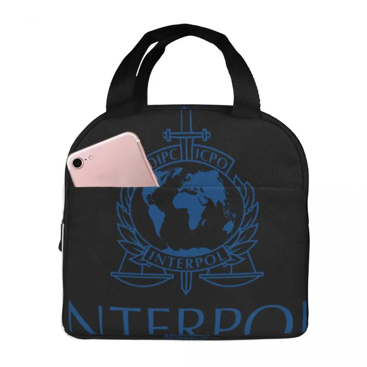 

Interpol Lunch Bag Unisex Portable Cooler Insulated Lunch Box Food Bento Box