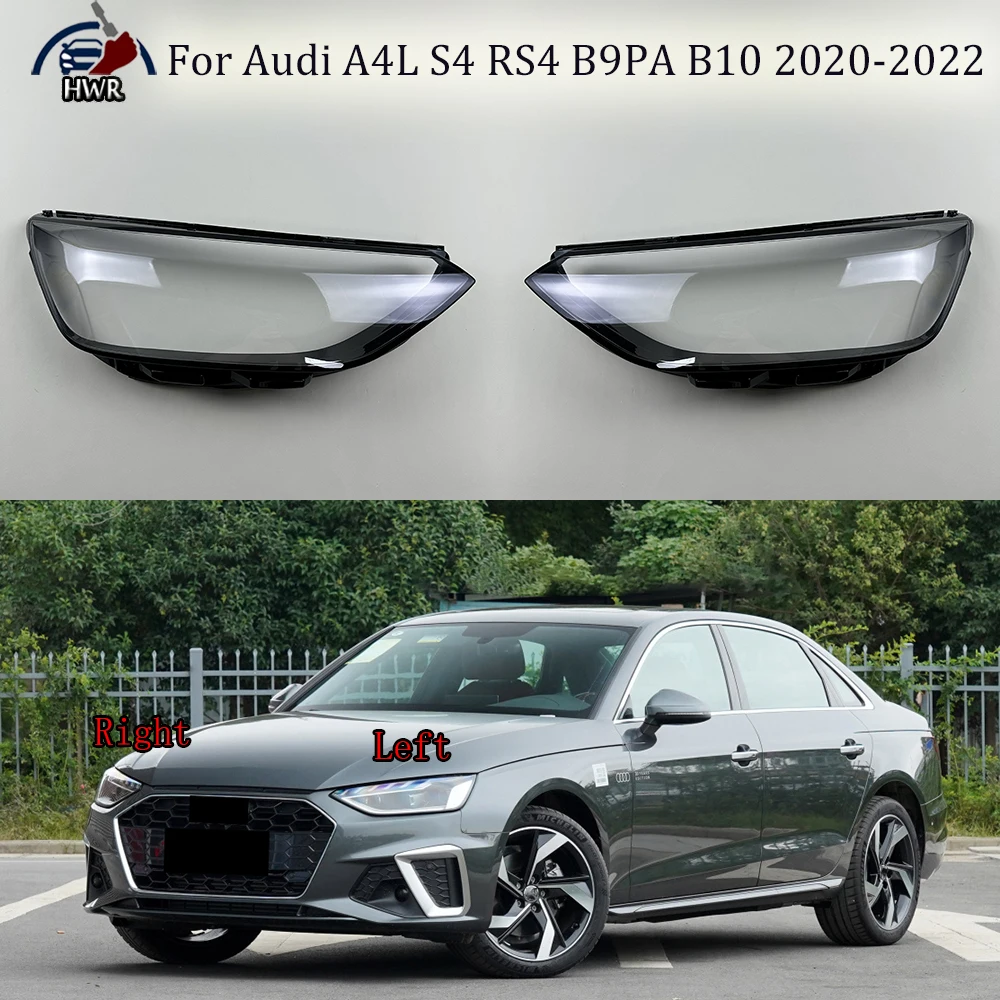 

Headlamp Cover Transparent Headlight Lens Plexiglass Replace Original Lampshade For Audi A4L S4 RS4 B9PA B10 2020 2021 2022