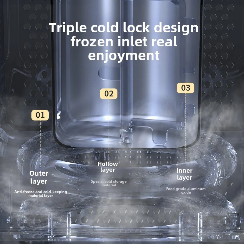 المحمولة آلة صنع الزبادي الآيس كريم الحليب المجمد الفاكهة المخروطية آلة للاستخدام المنزلي electrodomesticos الفقرة la cocina صانع 요ğrt mez이kers #5