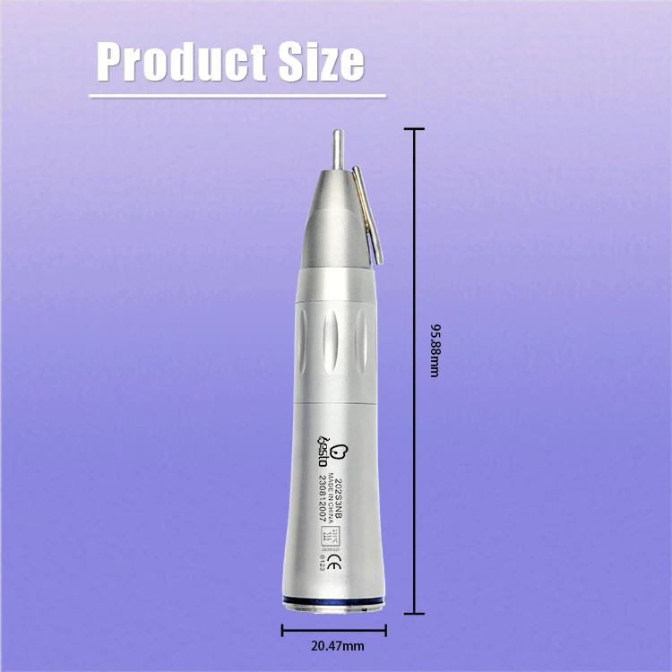 1:1 den tal Low Speed Surgical Handpiece Straight Nosecone Inner Spray Contra Angle Stainless Steel E-type Medical Equipment