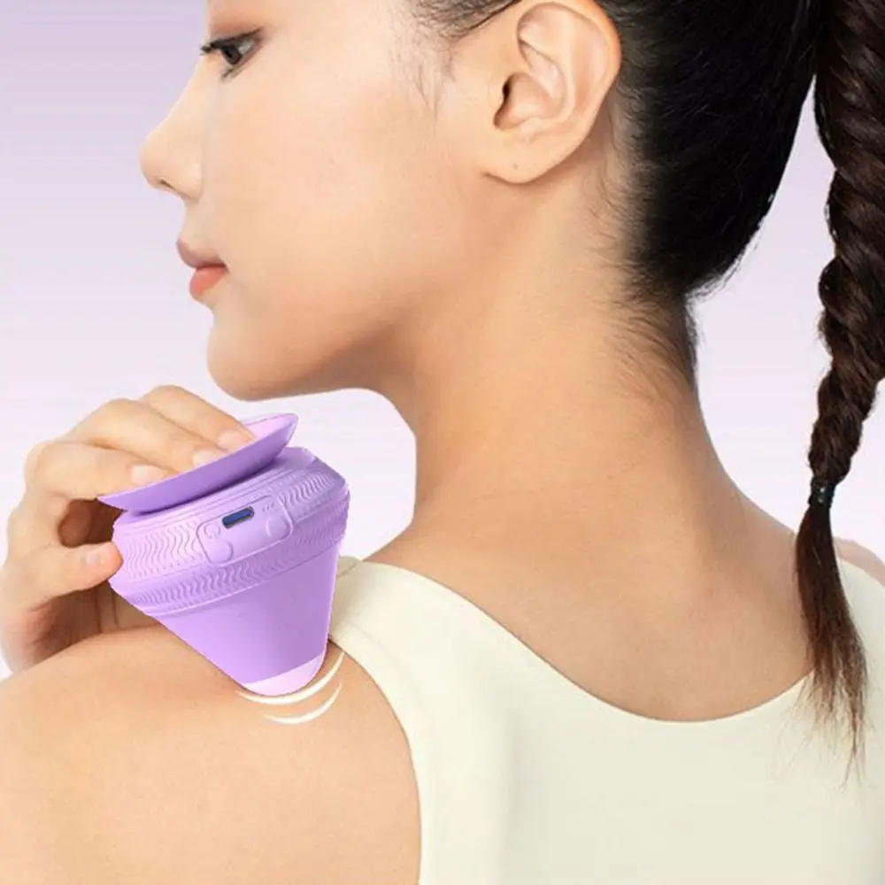 

Electric Adsorption Type Massager Ball 2 Adjustable Temperature Vibrate Silicone Massage Cone Hot Compress Boost Flexibility