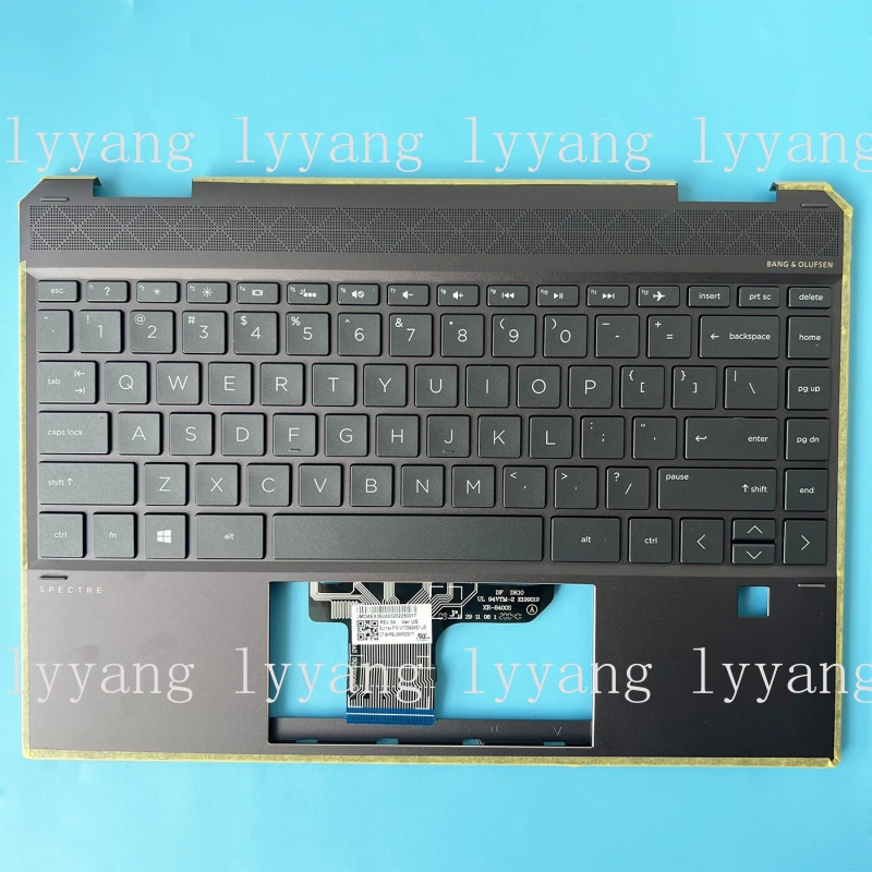 f  New For HP Spectre X360 13-AP Series Palmrest With Backlit Keyboard L37681-001