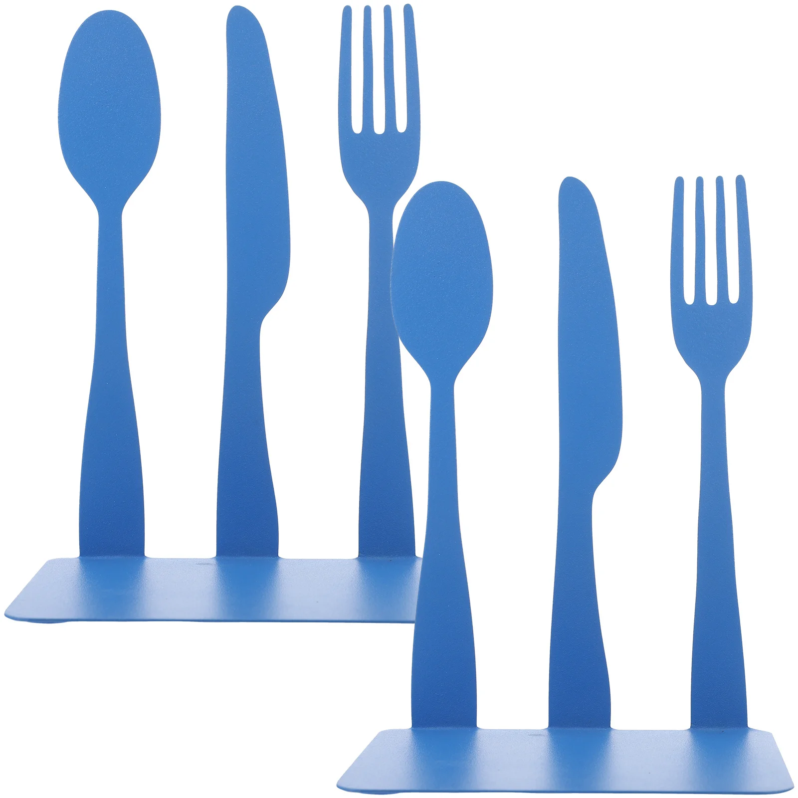 

2 Pcs Kitchen Utensils Bookstore Stationery Set Office Holder Shelf Iron Desktop Stands